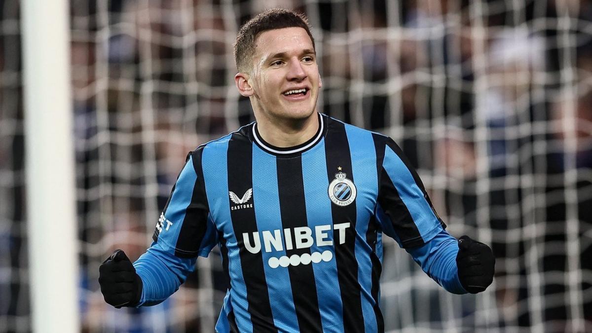 Club Brugge and Greece winger Christos Tzolis